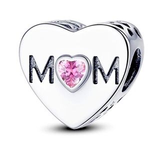 NWOT Mom Heart Silver Pandora FIT Charm
